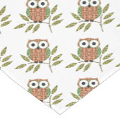 かわいいフクロウのテーブルランナー ショートテーブルランナー (コーナー)