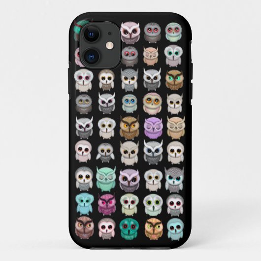 かわいいフクロウのデザインがいっぱい Case-Mate iPhoneケース (裏面)