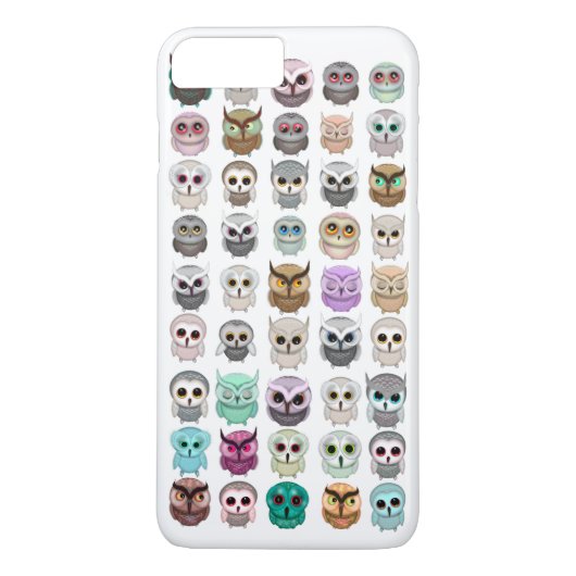 かわいいフクロウのデザインがいっぱい Case-Mate iPhoneケース (裏面)