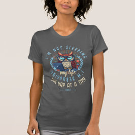 かわいいフクロウのデバッグ人生 Tシャツ