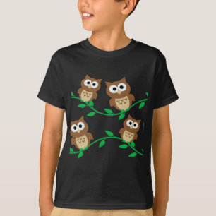 かわいいフクロウのフクロウ Tシャツ