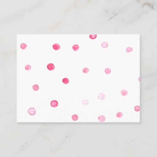 かわいいフクロウのベビーシャワーの本のラッフルのチケット エンクロージャーカード (裏面)