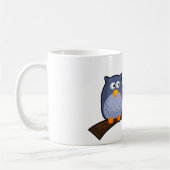 かわいいフクロウのマグ コーヒーマグカップ (左)