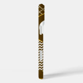 かわいいフクロウのムーアのジグザグのパターンあなたの色を選択 Case-Mate iPhoneケース (裏面 / 右)