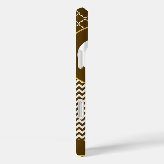 かわいいフクロウのムーアのジグザグのパターンあなたの色を選択 Case-Mate iPhoneケース (裏面 / 右)