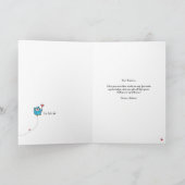 かわいいフクロウのユーモアバレンタインカード カード (内部)