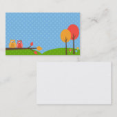 かわいいフクロウの名刺 名刺 (正面/裏面)