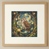 かわいいフクロウの夢の森の動物の保育園ポスター ポスター