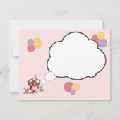 かわいいフクロウの思考の泡 シーズンカード (正面)