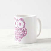かわいいフクロウの恋人のギフト コーヒーマグカップ (正面右)