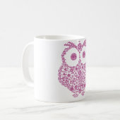 かわいいフクロウの恋人のギフト コーヒーマグカップ (正面左)