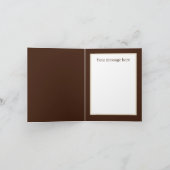 かわいいフクロウの恋人は文字を任意の目的を追加 カード (内部)