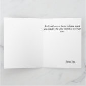 かわいいフクロウの本 カード (内部)