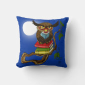 かわいいフクロウの本 クッション (正面)