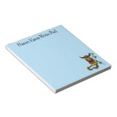 かわいいフクロウの本 ノートパッド (アングル)