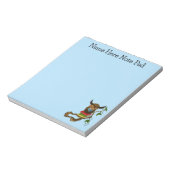 かわいいフクロウの本 ノートパッド (回転)