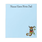 かわいいフクロウの本 ノートパッド (正面)