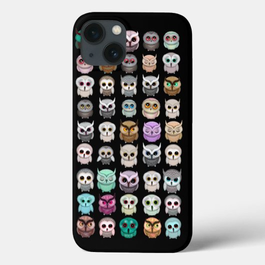 かわいいフクロウの束デザイン Case-Mate iPhoneケース (裏面)