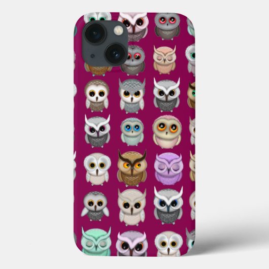 かわいいフクロウの束デザイン Case-Mate iPhoneケース (裏面)