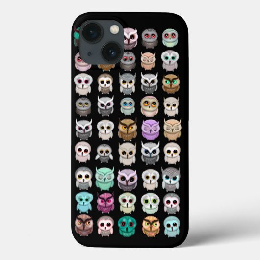 かわいいフクロウの束デザイン Case-Mate iPhoneケース (裏面)