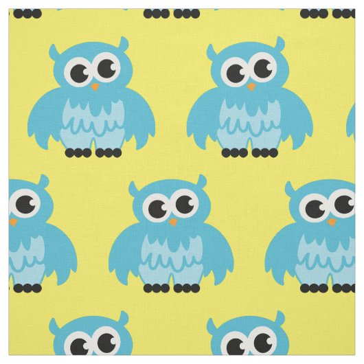 かわいいフクロウの漫画のベビーの子供部屋DIYの織布 ファブリック (見本)