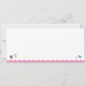 かわいいフクロウの結婚式招待状 招待状 (裏面)