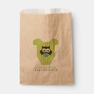 かわいいフクロウの衣装ボーイベビーシャワー フェイバーバッグ