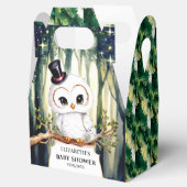 かわいいフクロウの赤ちゃんシャワー フェイバーボックス (オープン)