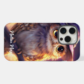 かわいいフクロウの魔女コスプレ iPhoneケース (裏面横)