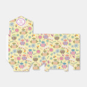 かわいいフクロウの黄色いフクロウのお願い フェイバーボックス (折り畳みなし)