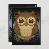 かわいいフクロウはがきWholio ポストカード (正面/裏面)