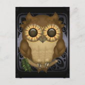 かわいいフクロウはがきWholio ポストカード (正面)