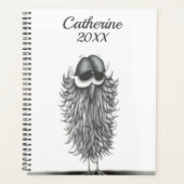 かわいいフクロウエステル プランナー手帳 (正面)