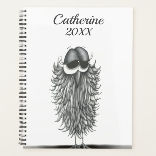 かわいいフクロウエステル プランナー手帳 (正面)