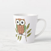 かわいいフクロウエスプレッソマグカップ カフェラテマグ (右)