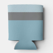 かわいいフクロウオンブランチ – ブルー男の赤ちゃんシャワー 缶クーラー (裏面)