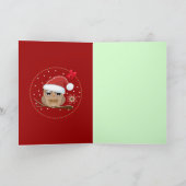 かわいいフクロウオンブレンチカスタム文字カード シーズンカード (内部)