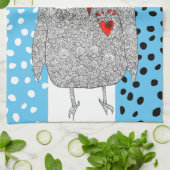 かわいいフクロウカラフルキッチンタオル キッチンタオル (折り畳み)