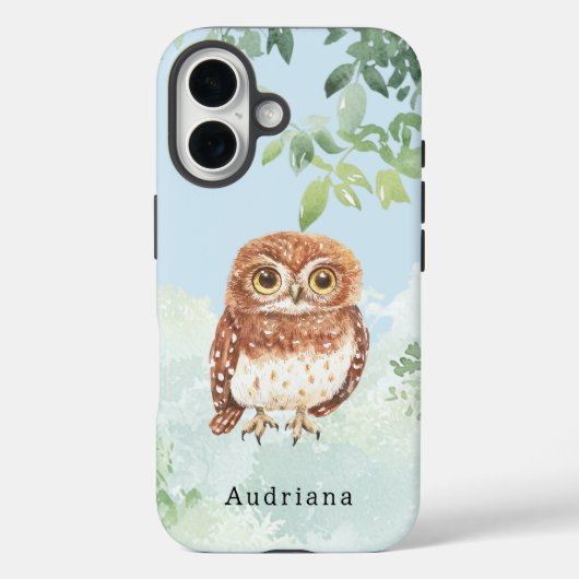 かわいいフクロウジャングル動物 Case-Mate iPhoneケース (裏面)