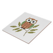 かわいいフクロウセラミックタイル五徳 タイル (側面)