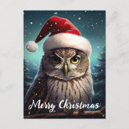 かわいいフクロウハッピーホリデーズクリスマス シーズンポストカード