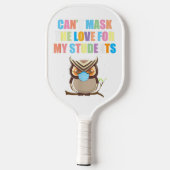 かわいいフクロウパドピックボール |恋人のかわいいイタリア ピックルボールラケット (裏面)