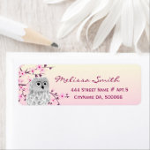 かわいいフクロウフローラさくらんぼ咲きピンク ラベル (インサイチュ)