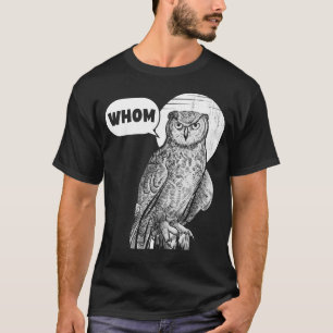かわいいフクロウプンラバーアニマルキャおもしろいンピング動揺してング Tシャツ