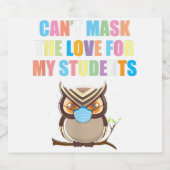 かわいいフクロウワインシールおもしろいノベルティプレゼント ビールラベル (シングルラベル)