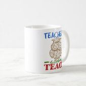 かわいいフクロウ先生になろう コーヒーマグカップ (正面右)