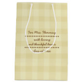 かわいいフクロウ先生鑑賞 ミディアムペーパーバッグ (裏面)