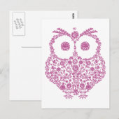 かわいいフクロウ好きギフト ポストカード (正面/裏面)