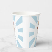 かわいいフクロウ孵化すぐ男の赤ちゃんシャワー紙カップ 紙コップ (右)