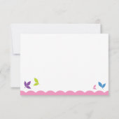 かわいいフクロウ対応カード 出欠カード (裏面)